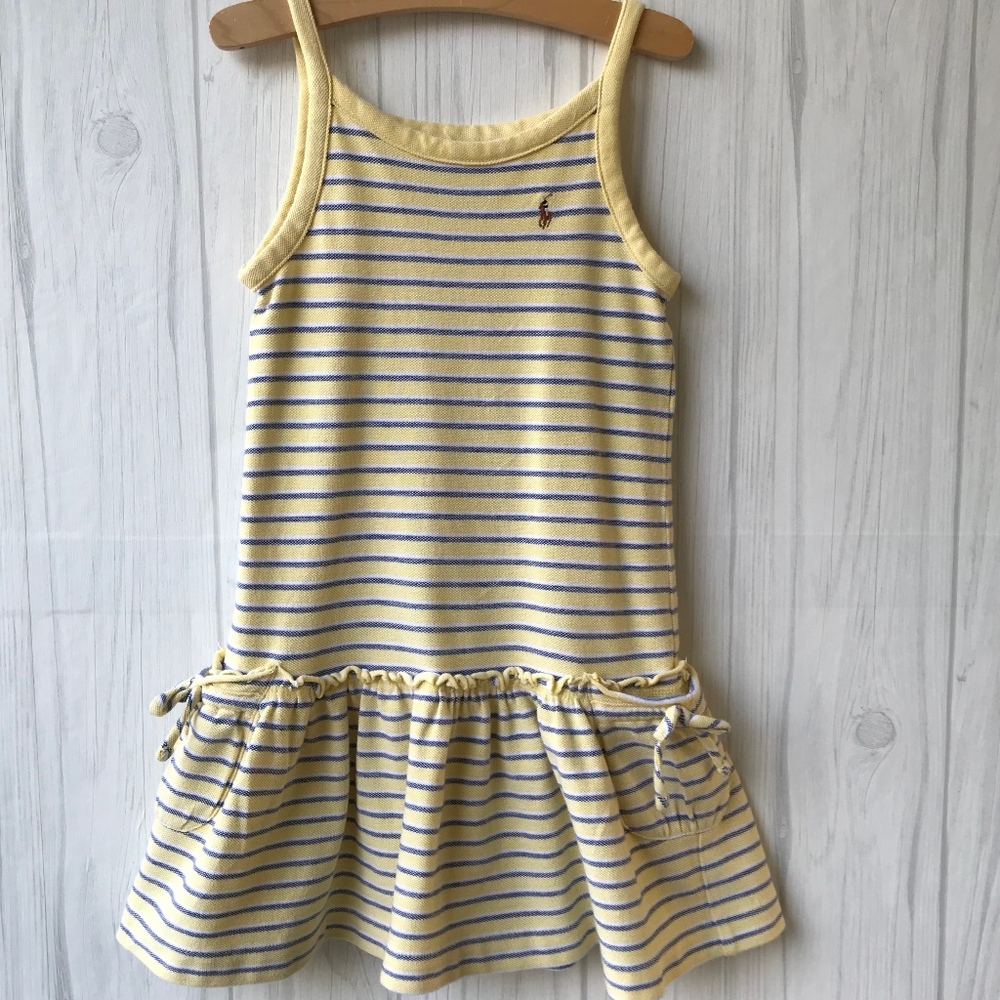 POLO SLEEVELESS KNIT DRESS GIRLS SIZE 6X